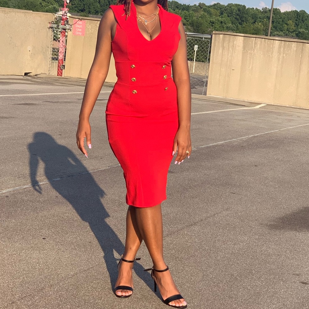 Red dress